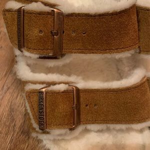 Fuzzy Arizona shearling Birkenstock